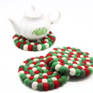 Felt Christmas trivets