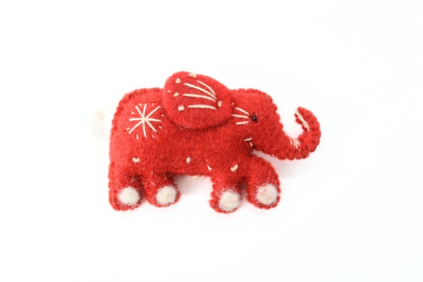 felt Christmas elephant