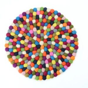 Multi color felt chair pad