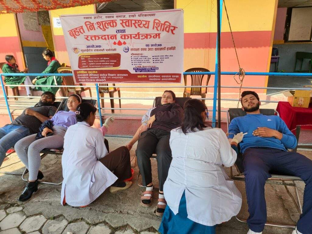 Blood Donation by Kriti craft staff