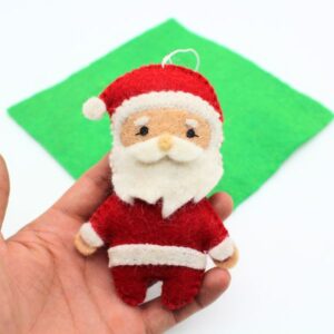 felt santa hanging