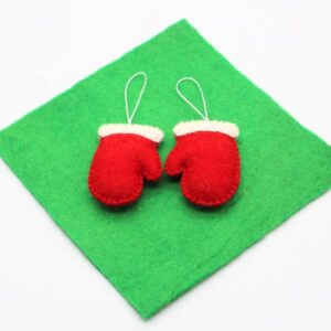 felt mitten hanging