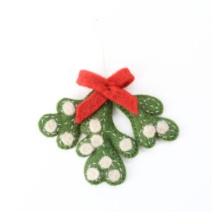 Mistletoe Felt Ornament