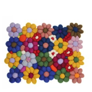 Hand Made Felt Ball Colorful  Mat