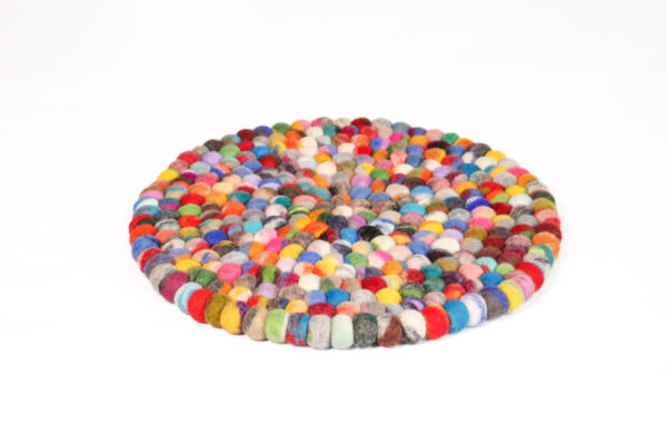 Cheerful wool chair pad