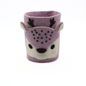 Purple Color Cute  Deer Basket