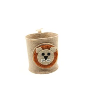 Felt Lion Basket Storage