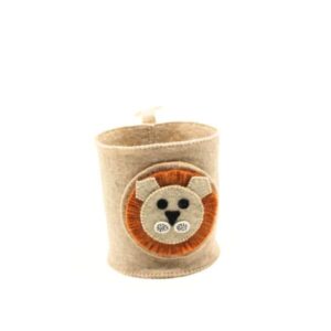 Felt Lion Basket Storage