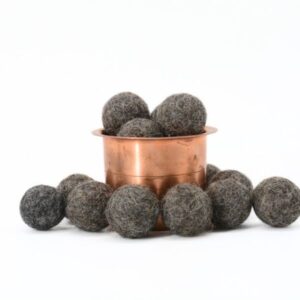 Felt Grey colored balls
