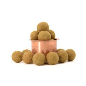 Handmade Felt Brown Wool Balls