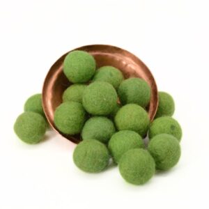 Felt Olive Green Balls