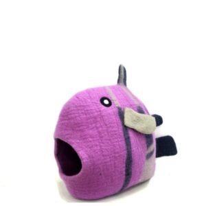 Felt Fish-Shaped Cat House