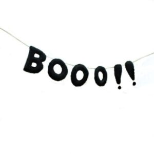 BOOO!! Wool Felt Halloween garland