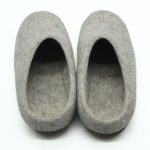 Felt Boot with leather sole - Grey - Image 3