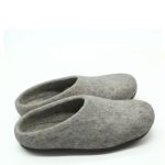 Felt Boot with leather sole - Grey - Image 2