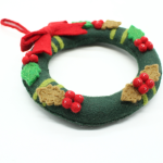Handmade Christmas Wreath with Red Bow and Cherry Berries for Festive Home Decoration - Image 9