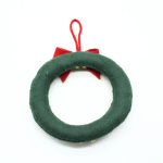 Handmade Christmas Wreath with Red Bow and Cherry Berries for Festive Home Decoration - Image 7