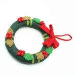 Handmade Christmas Wreath with Red Bow and Cherry Berries for Festive Home Decoration - Image 6