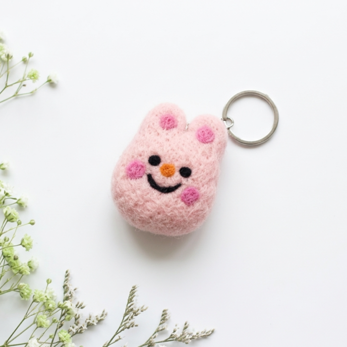 Handmade Felt Keychain Crafted from 100% Natural Wool - Image 8