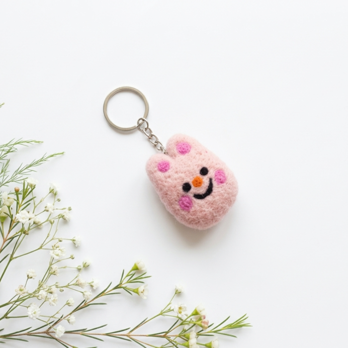 Handmade Felt Keychain Crafted from 100% Natural Wool - Image 7