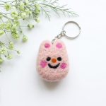 Handmade Felt Keychain Crafted from 100% Natural Wool