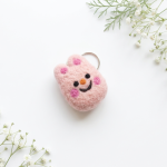 Handmade Felt Keychain Crafted from 100% Natural Wool - Image 3