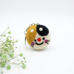 Handmade Felt Cat Face Keychain Crafted from 100% Natural Wool - Image 5