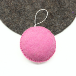 Handmade Felt Easter Ornament with White Bunny - Image 5