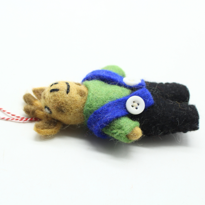 Handmade felt giraffe hanging ornament - Image 5