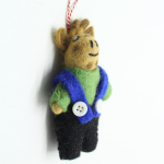 Handmade felt giraffe hanging ornament - Image 2