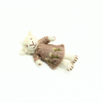 Handmade Felt Sheep with Embroidered Dress - Image 2