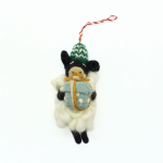 Handmade Felt sheep Christmas ornament with gift