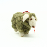 Handmade Felt Green Sheep - Image 5
