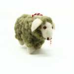 Handmade Felt Green Sheep