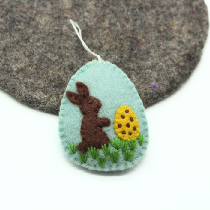 Handmade Felt Easter egg ornament - Image 6