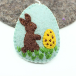 Handmade Felt Easter egg ornament - Image 5