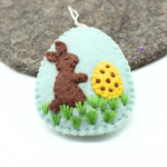 Handmade Felt Easter egg ornament - Image 3