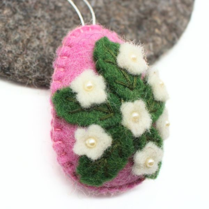 Handmade Felt Easter egg ornament - Image 6