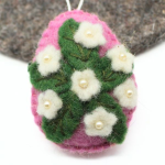 Handmade Felt Easter egg ornament - Image 3