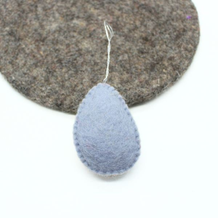 Handmade Felt Ornament with Flower Design - Image 4