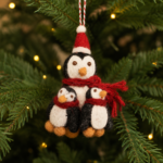 Handmade Felt Penguin Christmas Hanging Ornament