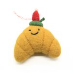 Handmade Felt Croissant Christmas Hanging Ornament - Image 6