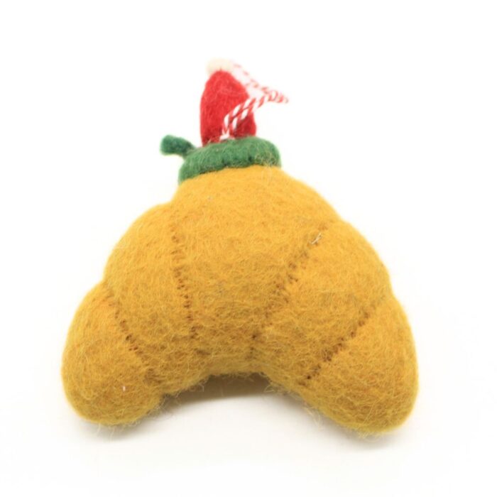 Handmade Felt Croissant Christmas Hanging Ornament - Image 4
