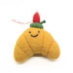 Handmade Felt Croissant Christmas Hanging Ornament - Image 3