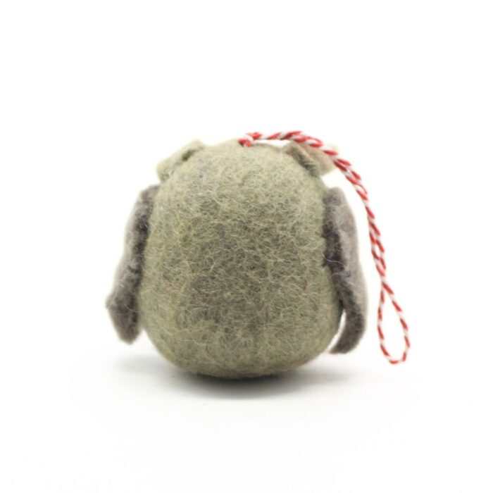Handmade Felt Owl Hanging Ornament - Image 3