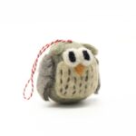 Handmade Felt Owl Hanging Ornament - Image 5