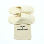 Handmade White Wool Felt Indoor Slippers