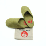 Handmade Green Wool Felt Indoor Slippers - Image 3