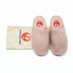Handmade Pink Wool Felt Indoor Slipper - Image 4