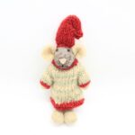 Handmade Felt Christmas Mouse Ornament - Image 2